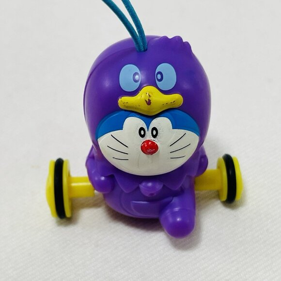 Fujiko Doraemon Mini Figure Strap Bird Costume Wheel Charm Keyring Anime Cartoon - Picture 8 of 10